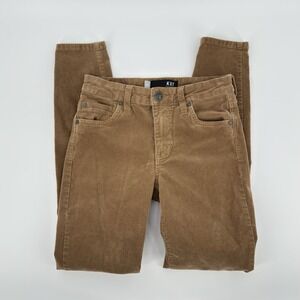 Kut From The Kloth Diana Skinny Corduroy Pants Brown Stretch Women's Size 00 Y2K